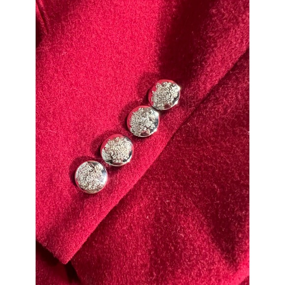 Lauren‎ Ralph Lauren Poppy Red Worsted Wool Blazer sz 10 - Picture 3 of 7